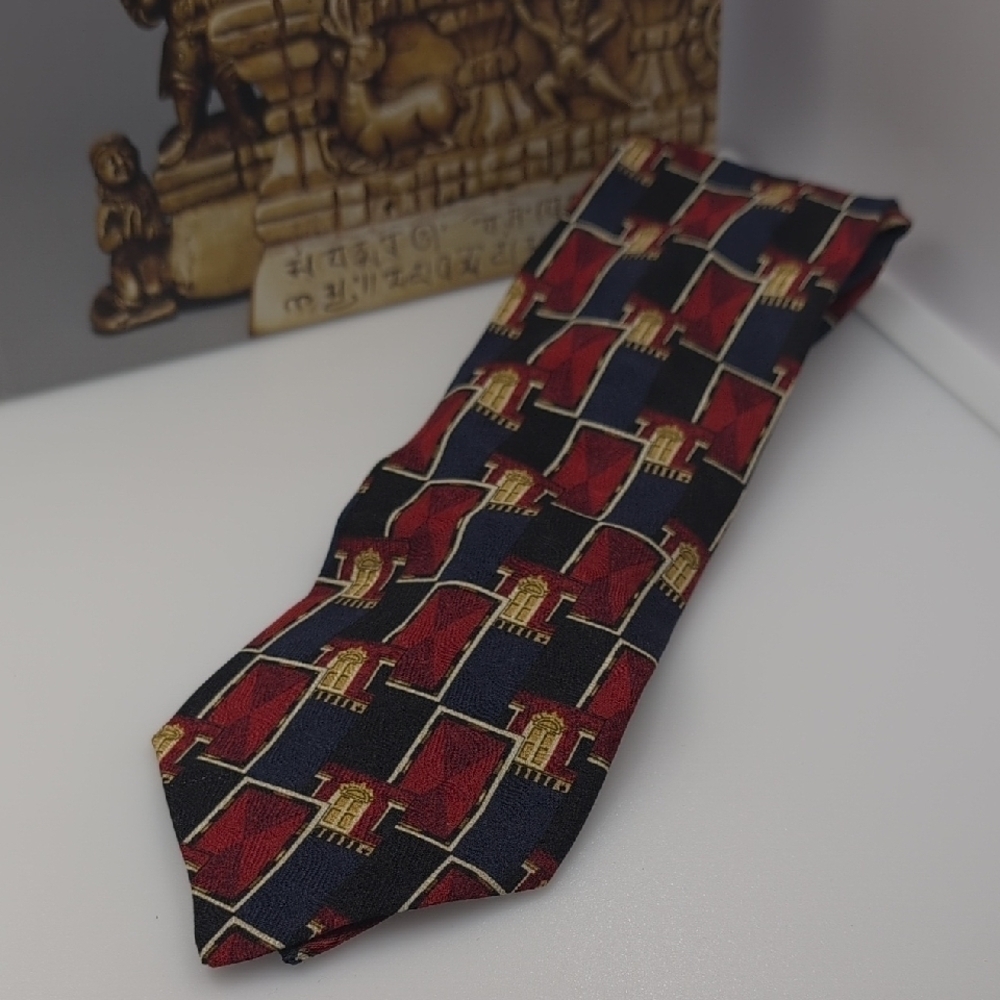 Ermenegildo Zegna Red and Blue Ties Accessories